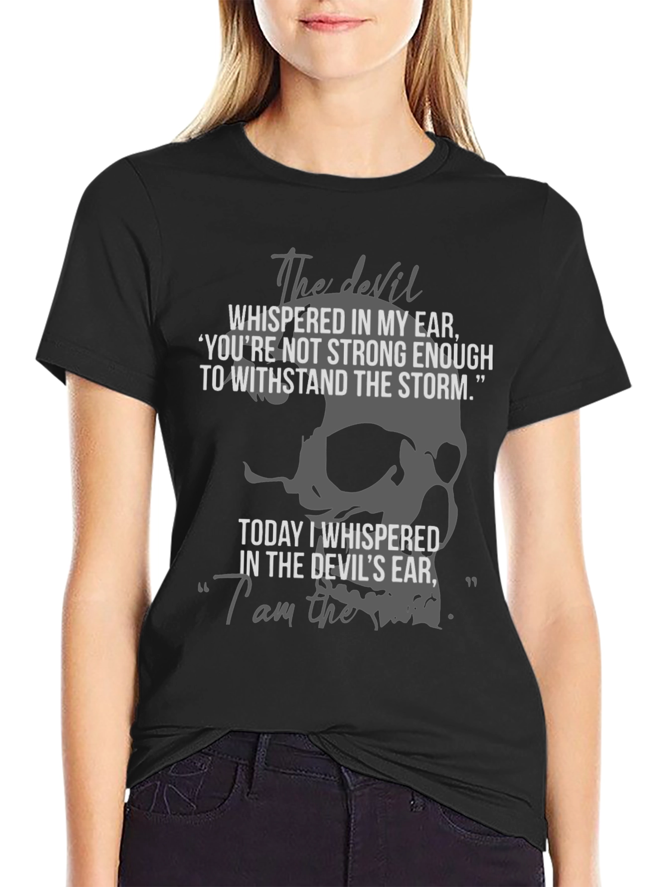 The Devil T-Shirt - Storm Skull Graphic Tee