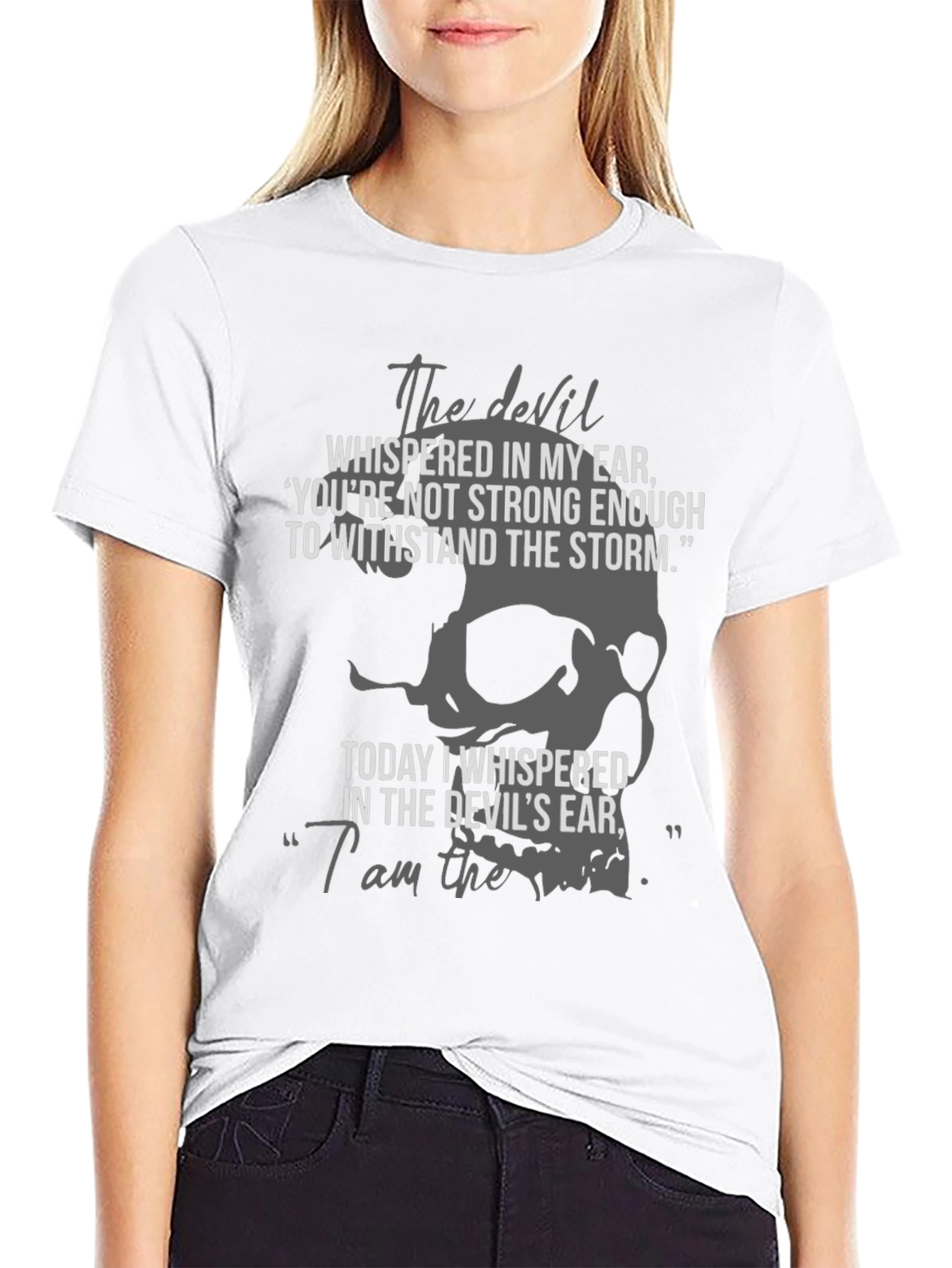 The Devil T-Shirt - Storm Skull Graphic Tee