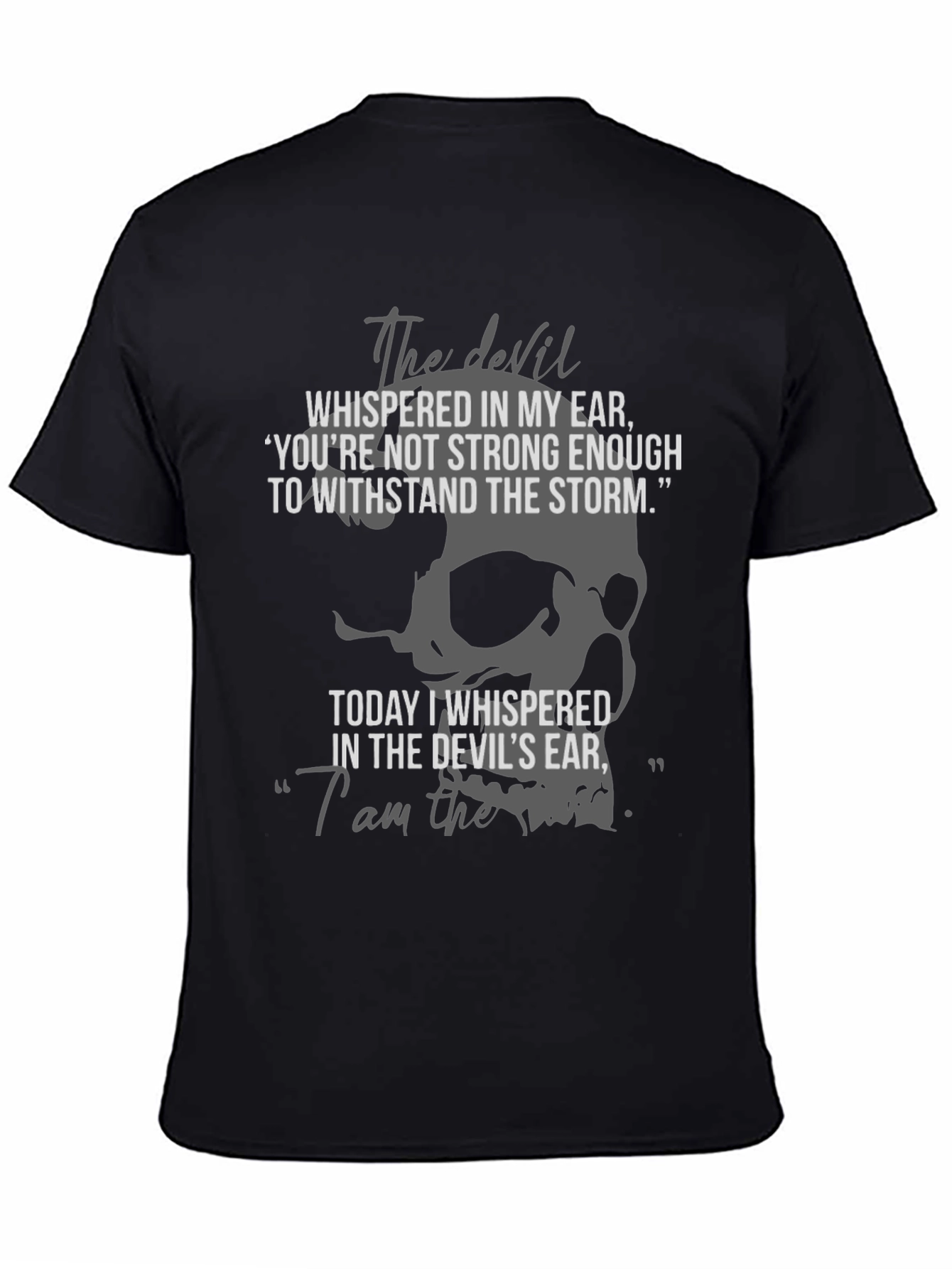 The Devil T-Shirt - Storm Skull Graphic Tee