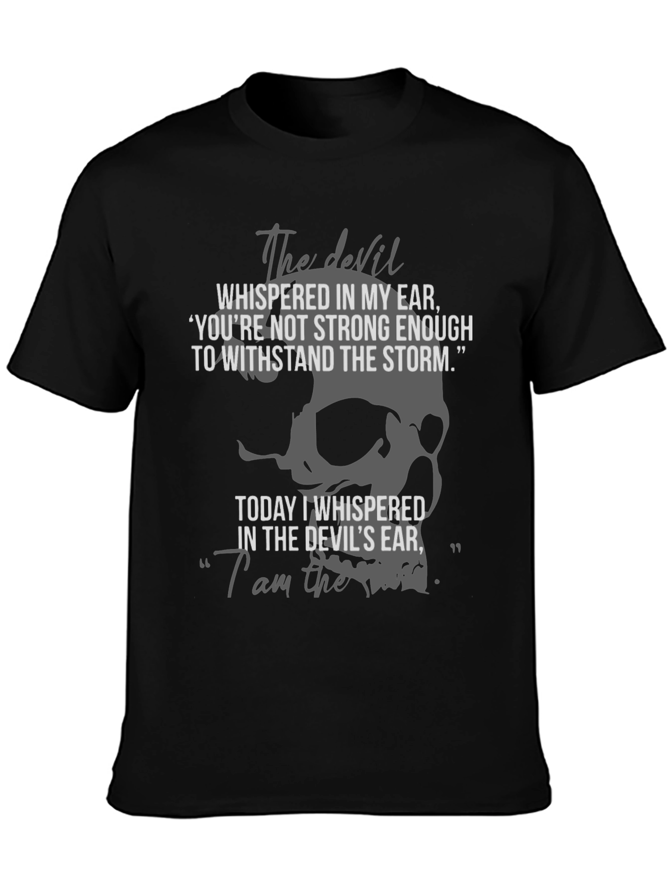 The Devil T-Shirt - Storm Skull Graphic Tee