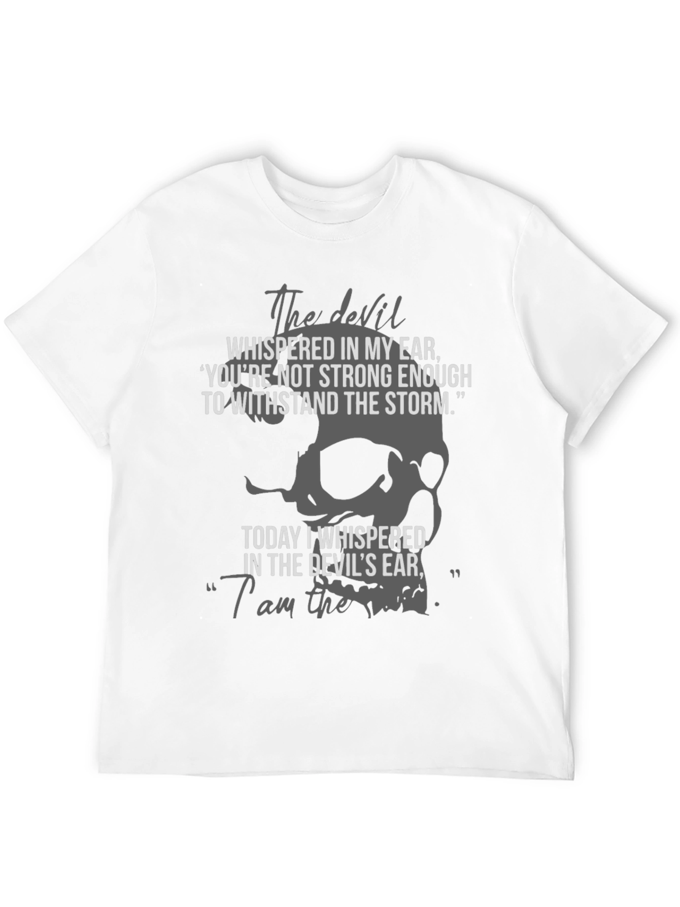 The Devil T-Shirt - Storm Skull Graphic Tee