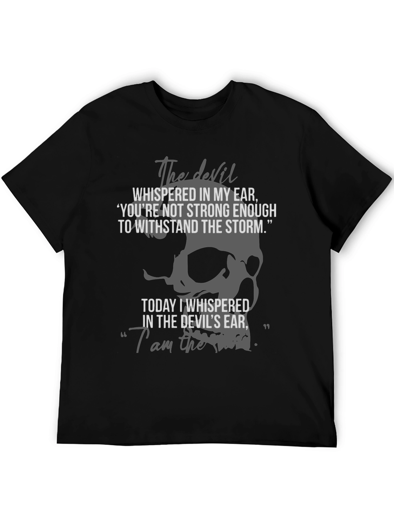 The Devil T-Shirt - Storm Skull Graphic Tee