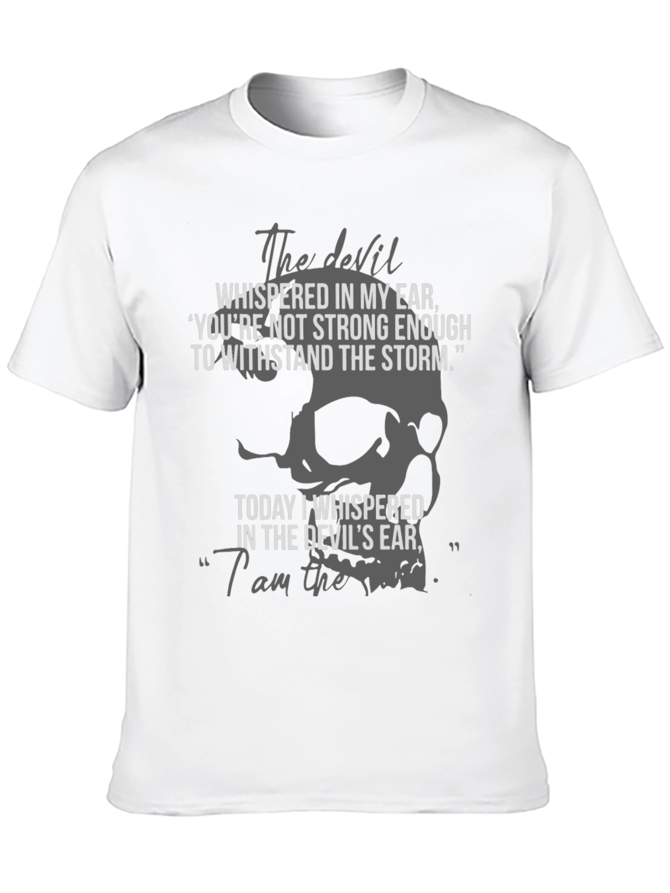 The Devil T-Shirt - Storm Skull Graphic Tee