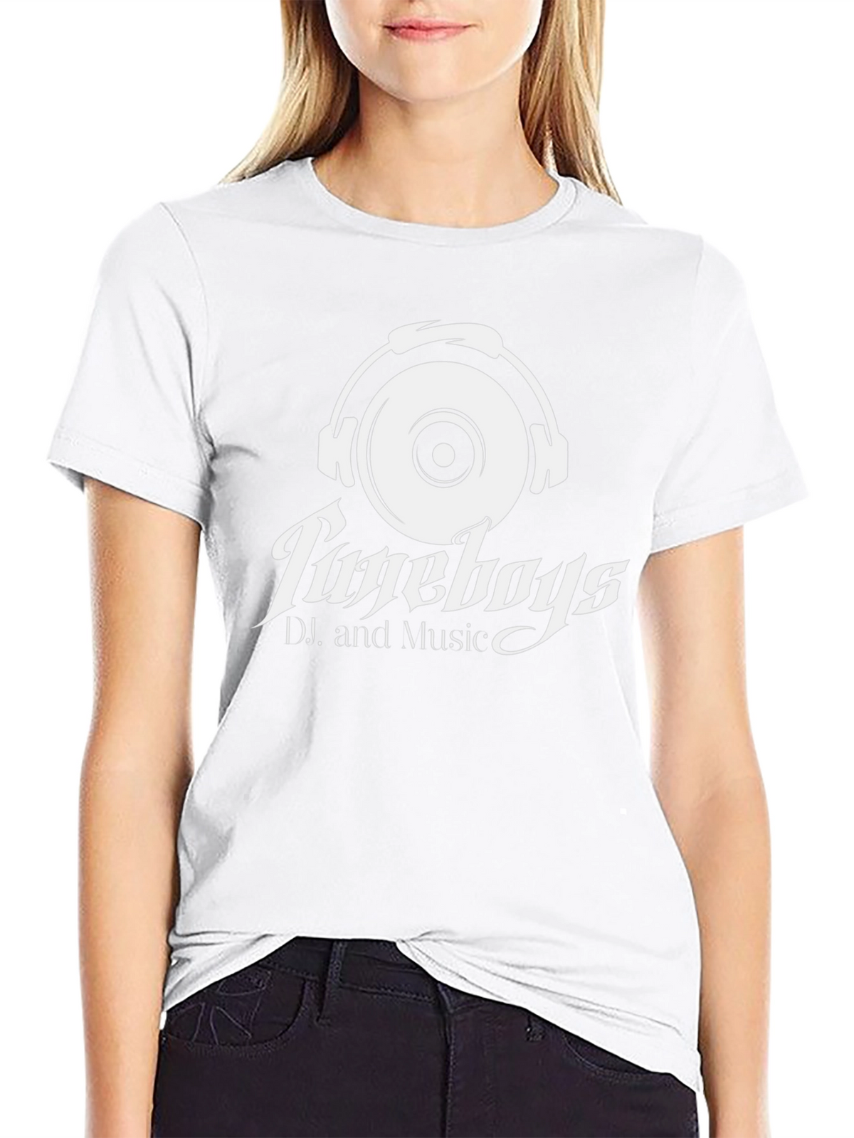 TuneBoys DJ and Music Black Graphic Tee