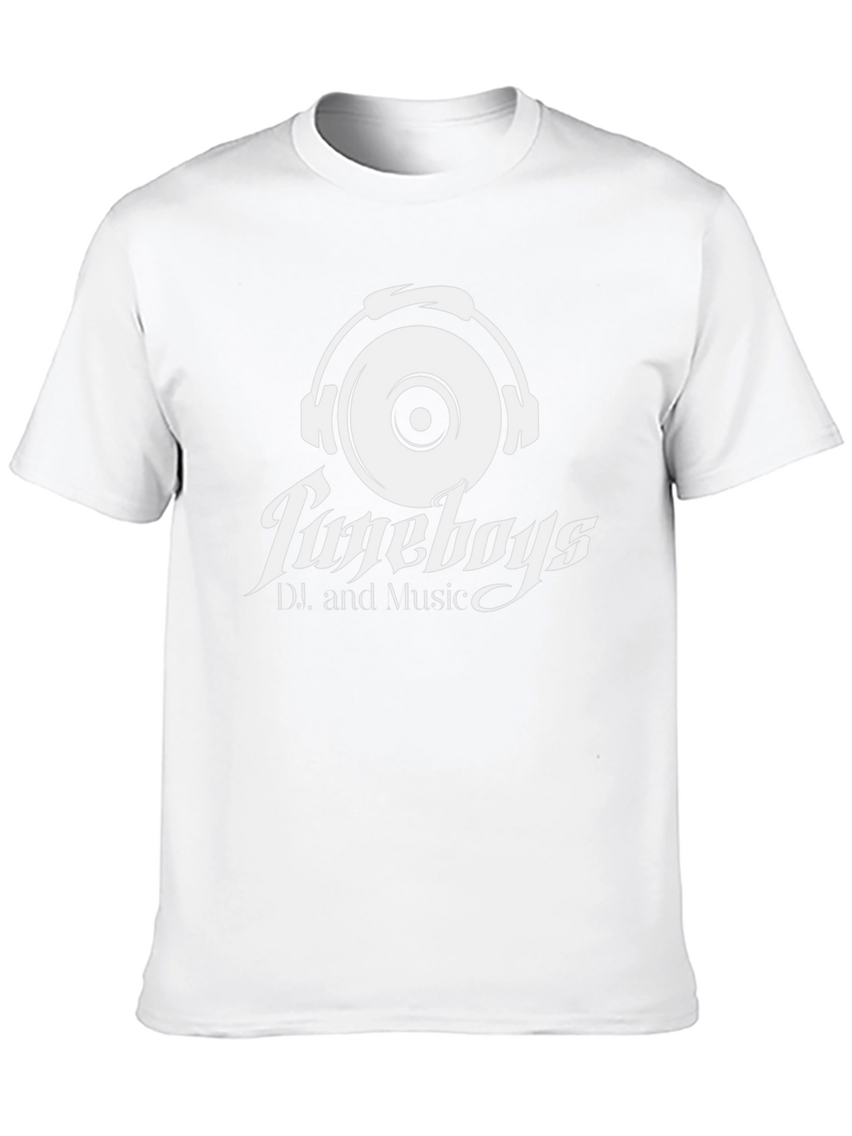 TuneBoys DJ and Music Black Graphic Tee