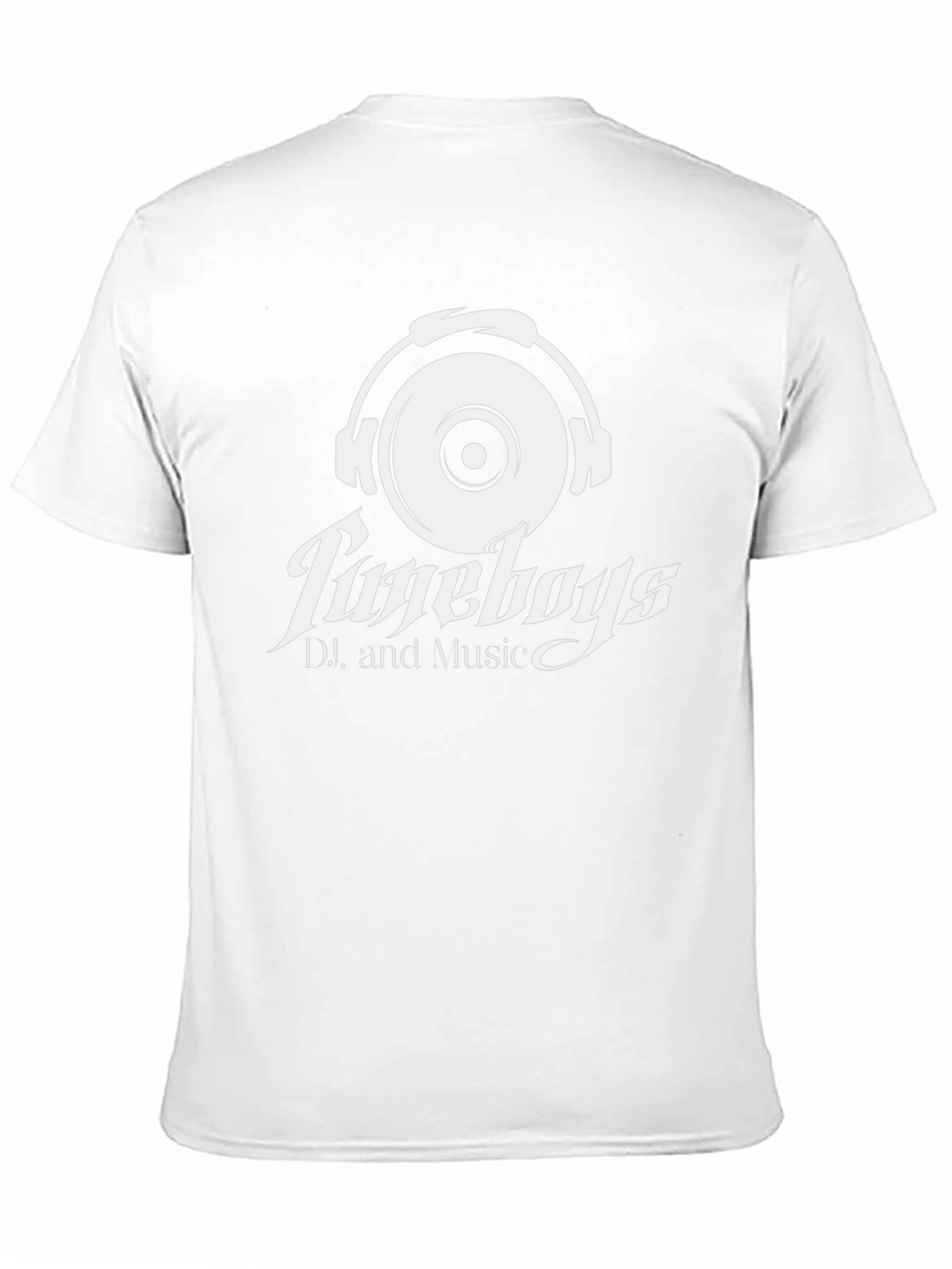 TuneBoys DJ and Music Black Graphic Tee