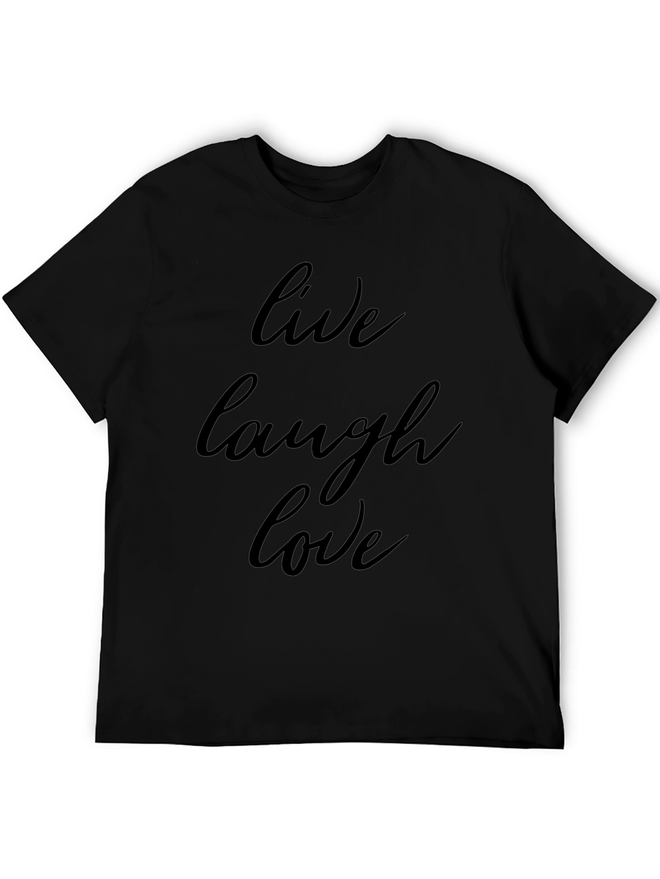 Live Laugh Love Black Graphic Tee