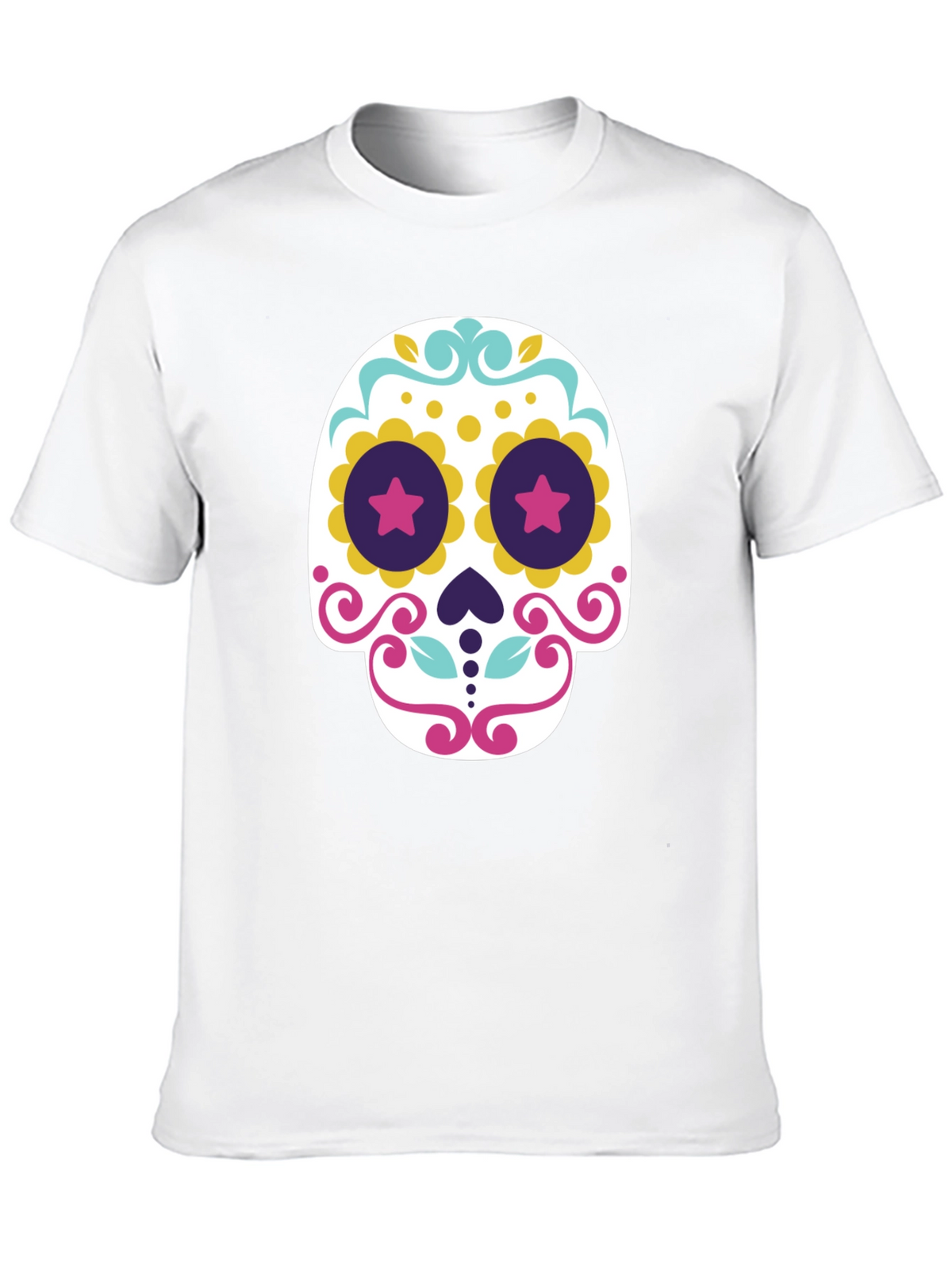 Day of the Dead Sugar Skull T-Shirt - Black