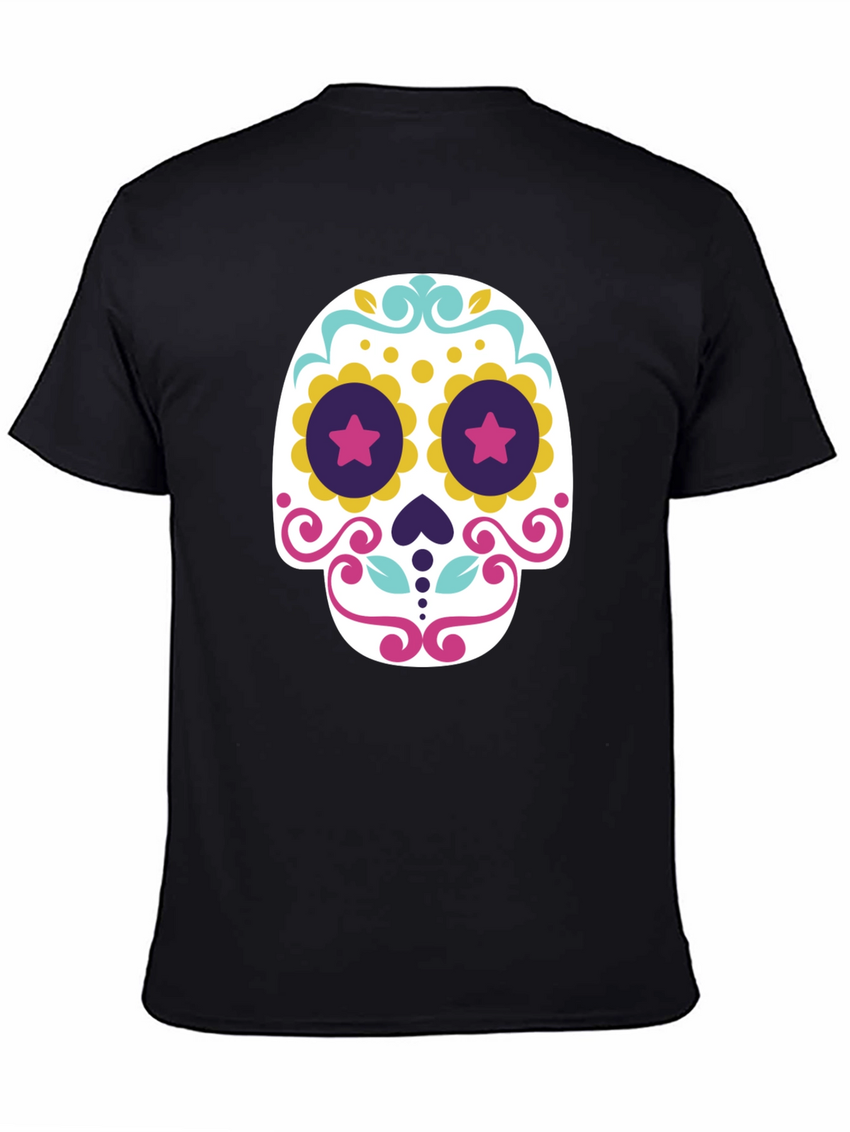 Day of the Dead Sugar Skull T-Shirt - Black