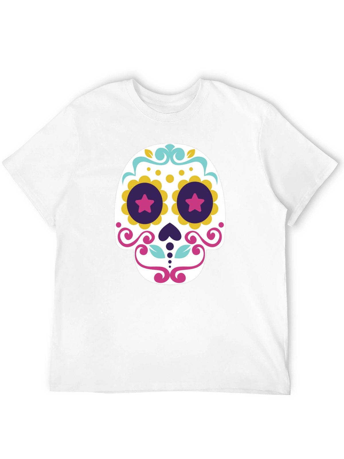 Day of the Dead Sugar Skull T-Shirt - Black