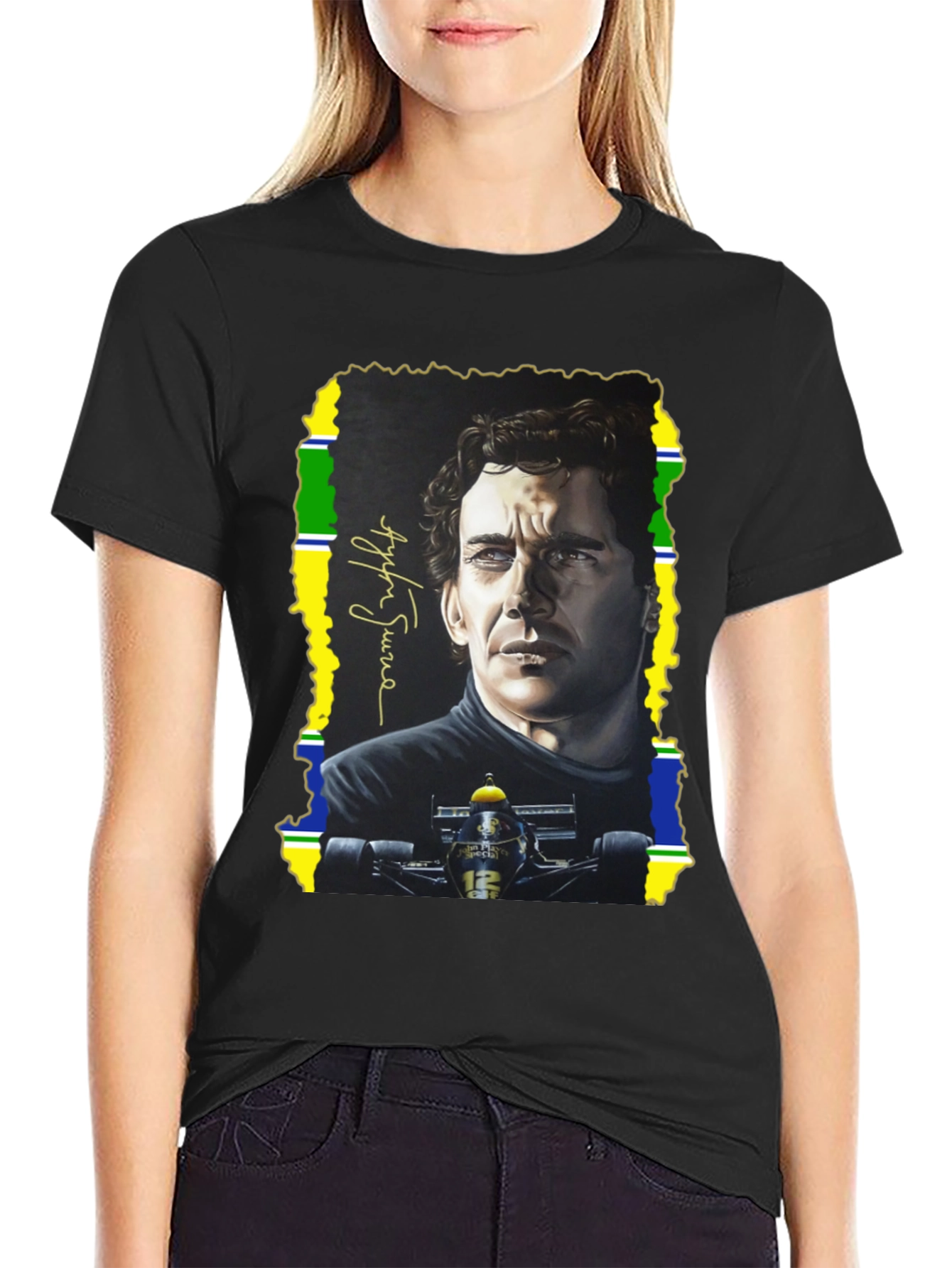 Ayrton Senna T-Shirt - Formula 1 Legend