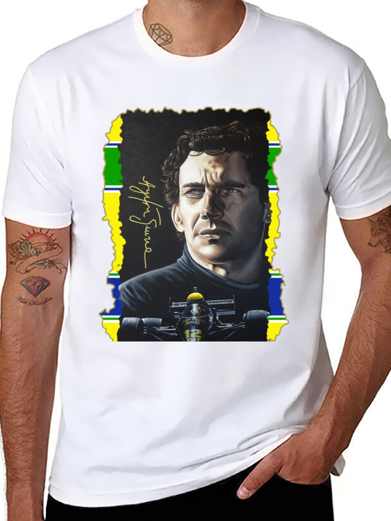 Ayrton Senna T-Shirt - Formula 1 Legend