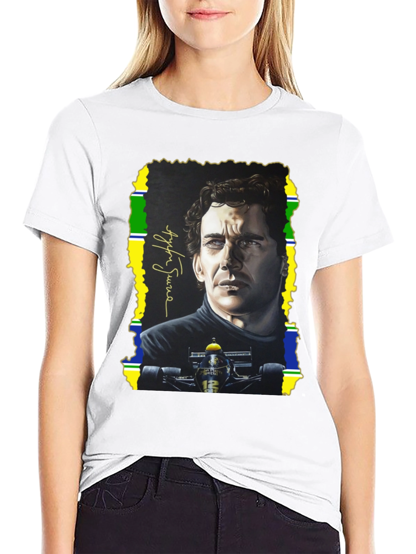 Ayrton Senna T-Shirt - Formula 1 Legend