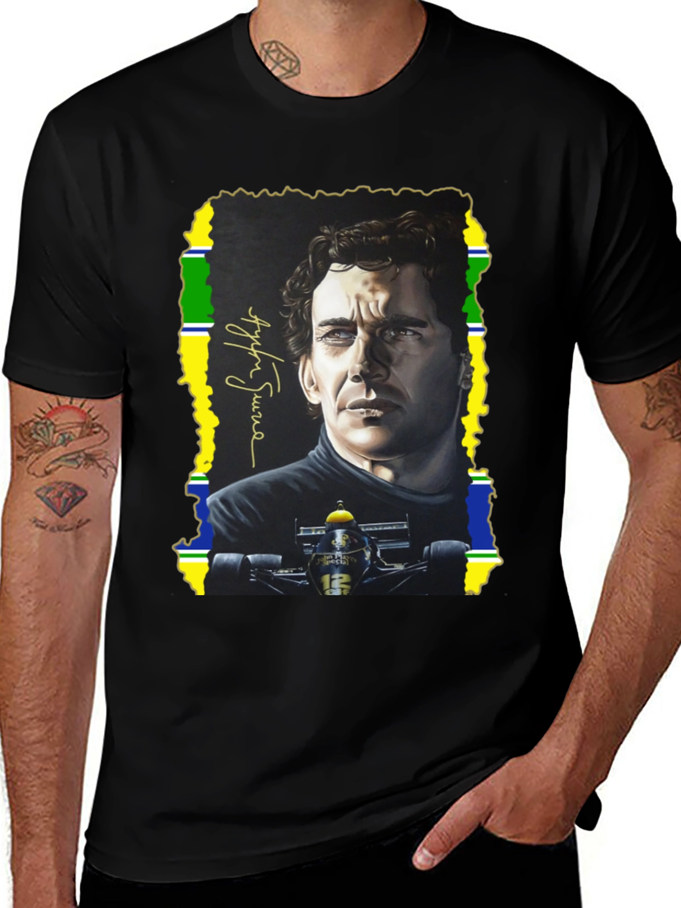 Ayrton Senna T-Shirt - Formula 1 Legend