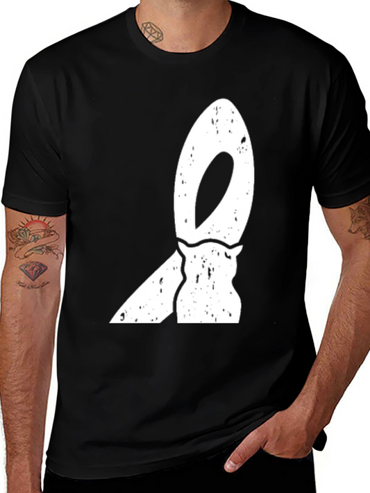 Abstract Graphic Black T-Shirt