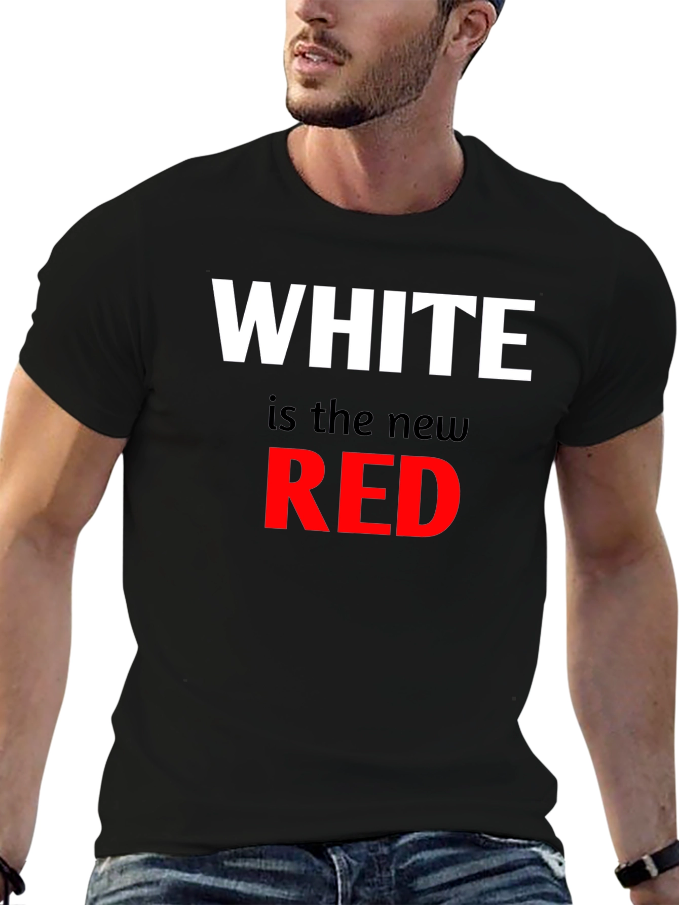 White is the New Red Graphic Tee