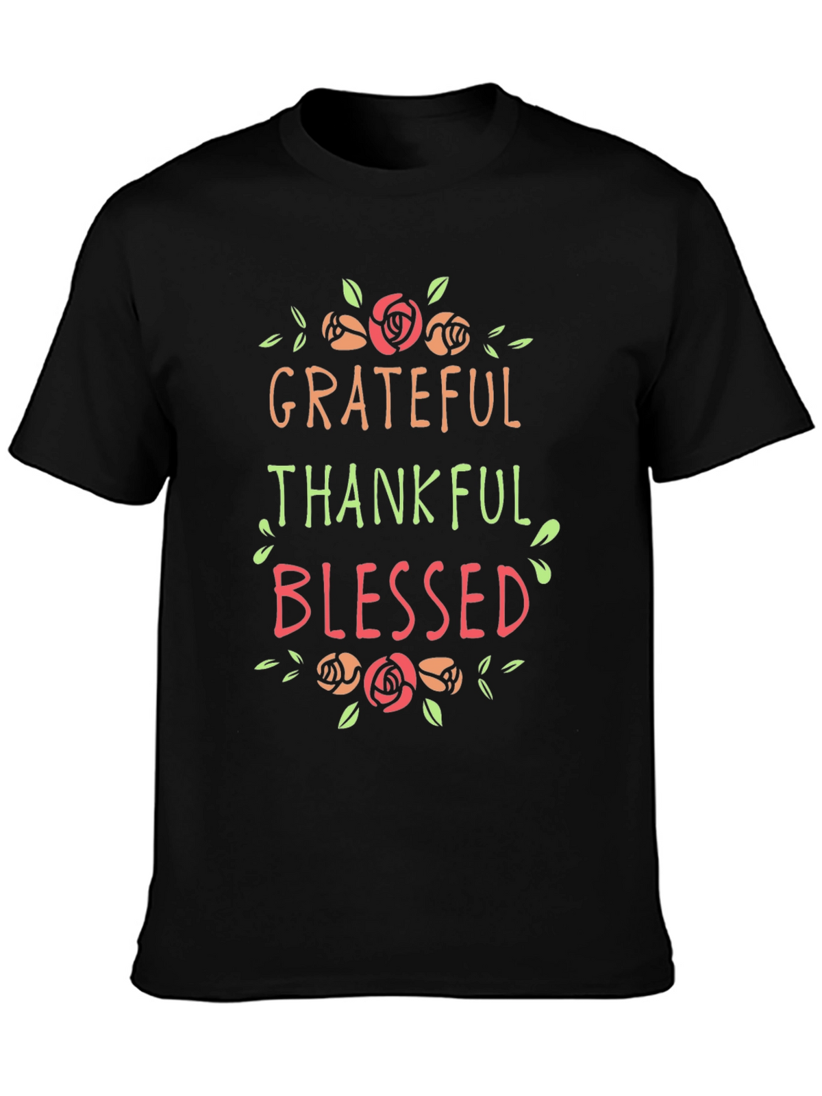 Grateful Thankful Blessed Graphic T-Shirt