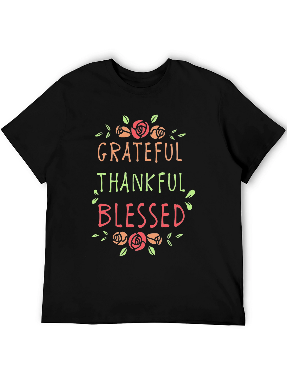 Grateful Thankful Blessed Graphic T-Shirt