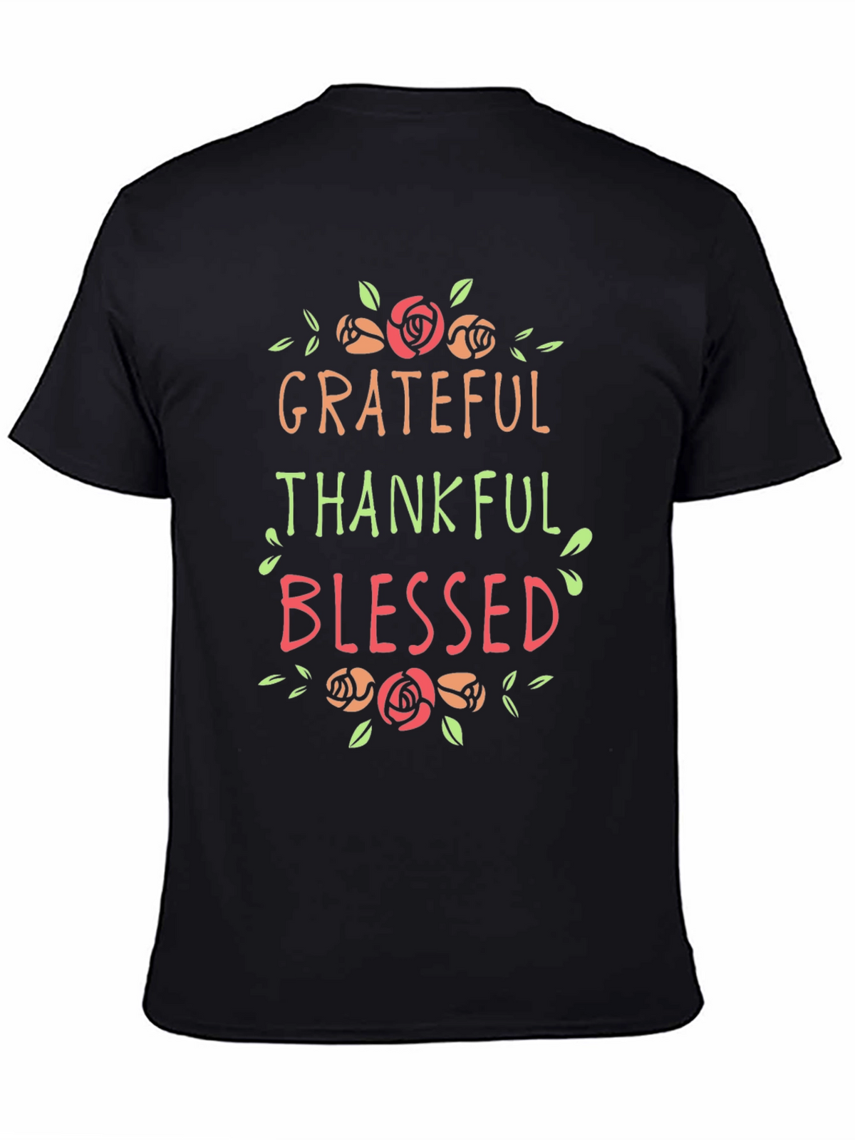 Grateful Thankful Blessed Graphic T-Shirt