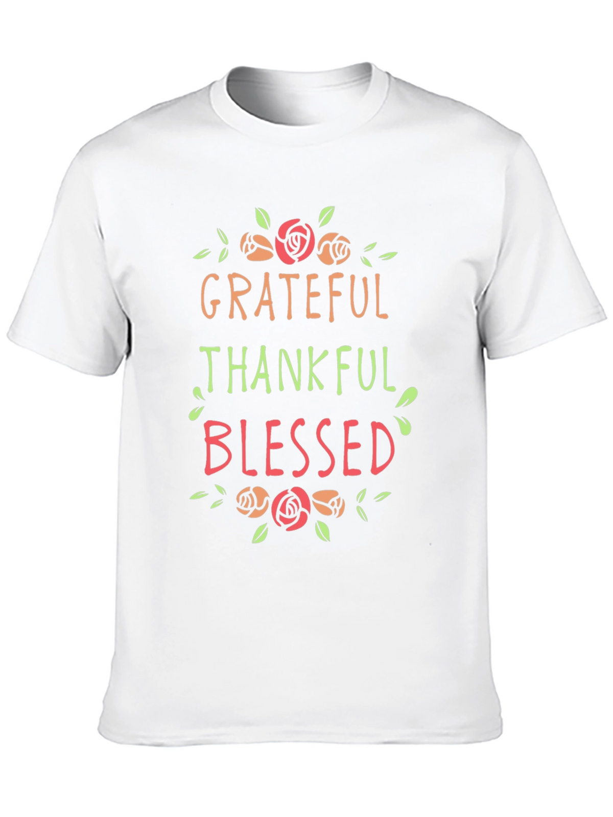 Grateful Thankful Blessed Graphic T-Shirt