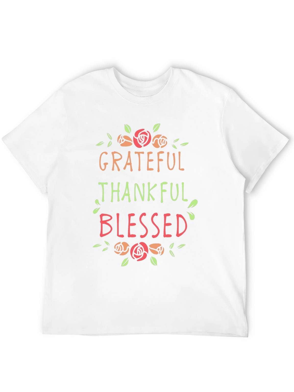 Grateful Thankful Blessed Graphic T-Shirt