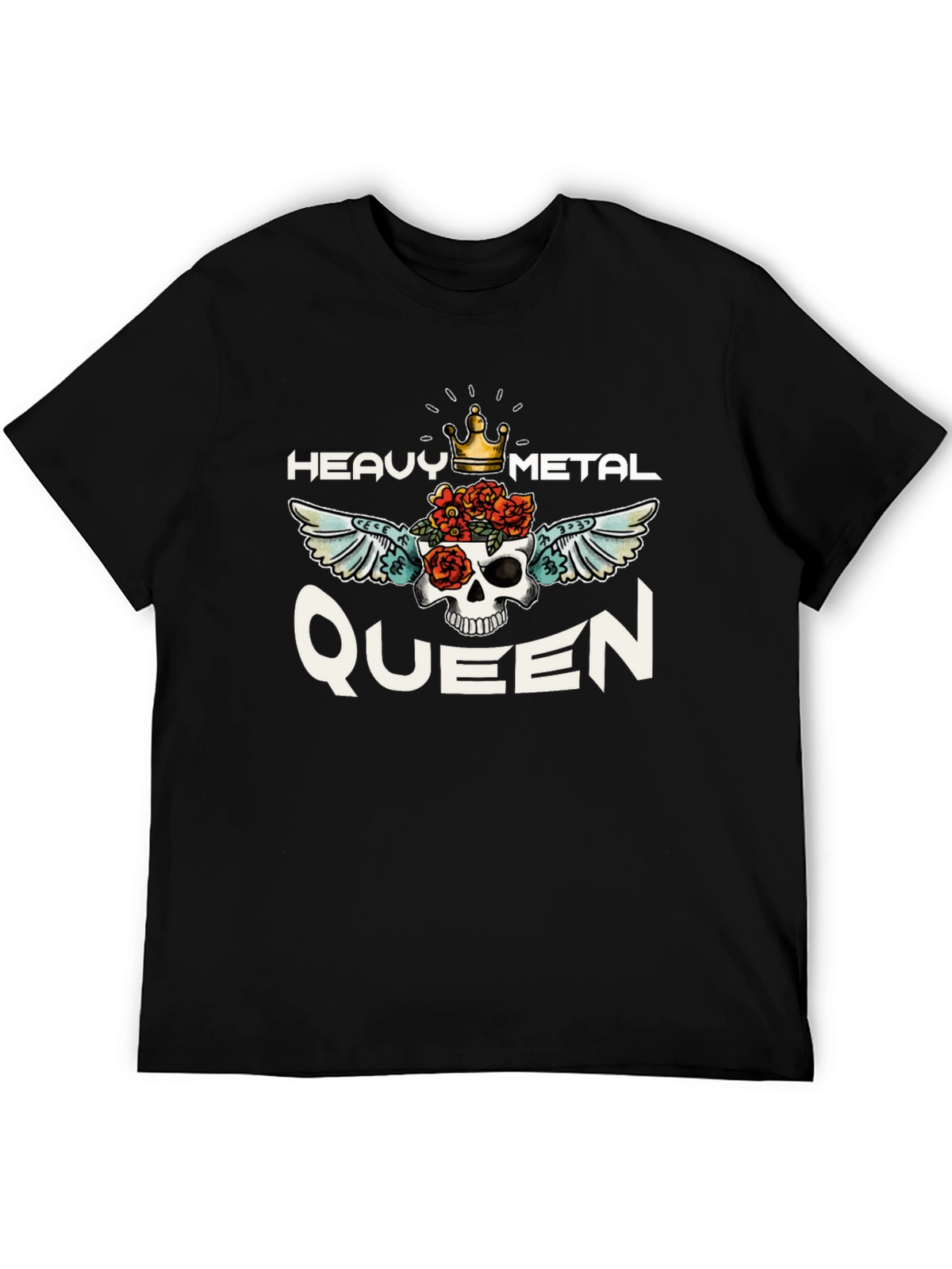 Heavy Metal Queen Graphic Tee - Black Unisex T-Shirt