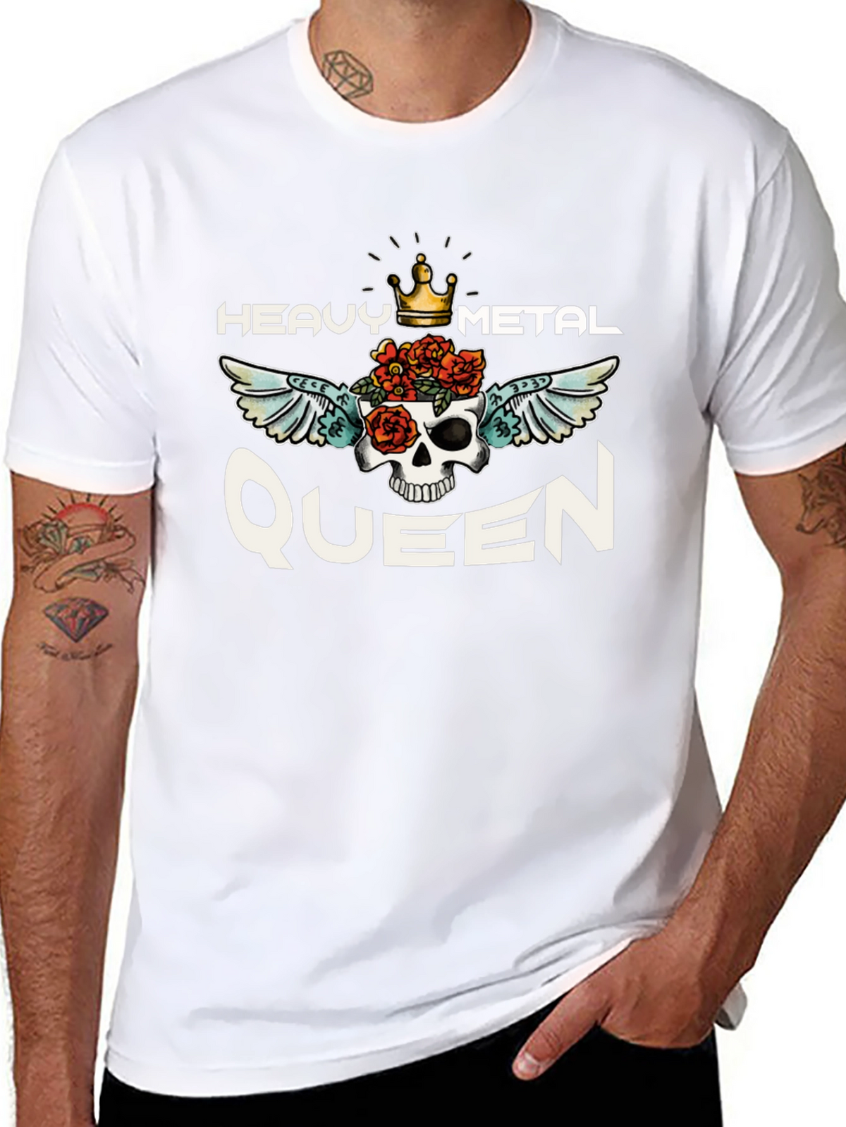 Heavy Metal Queen Graphic Tee - Black Unisex T-Shirt