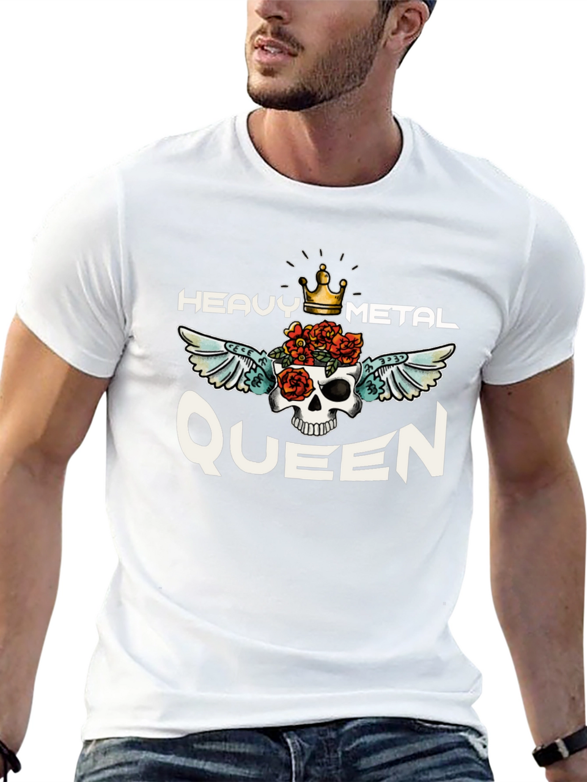 Heavy Metal Queen Graphic Tee - Black Unisex T-Shirt