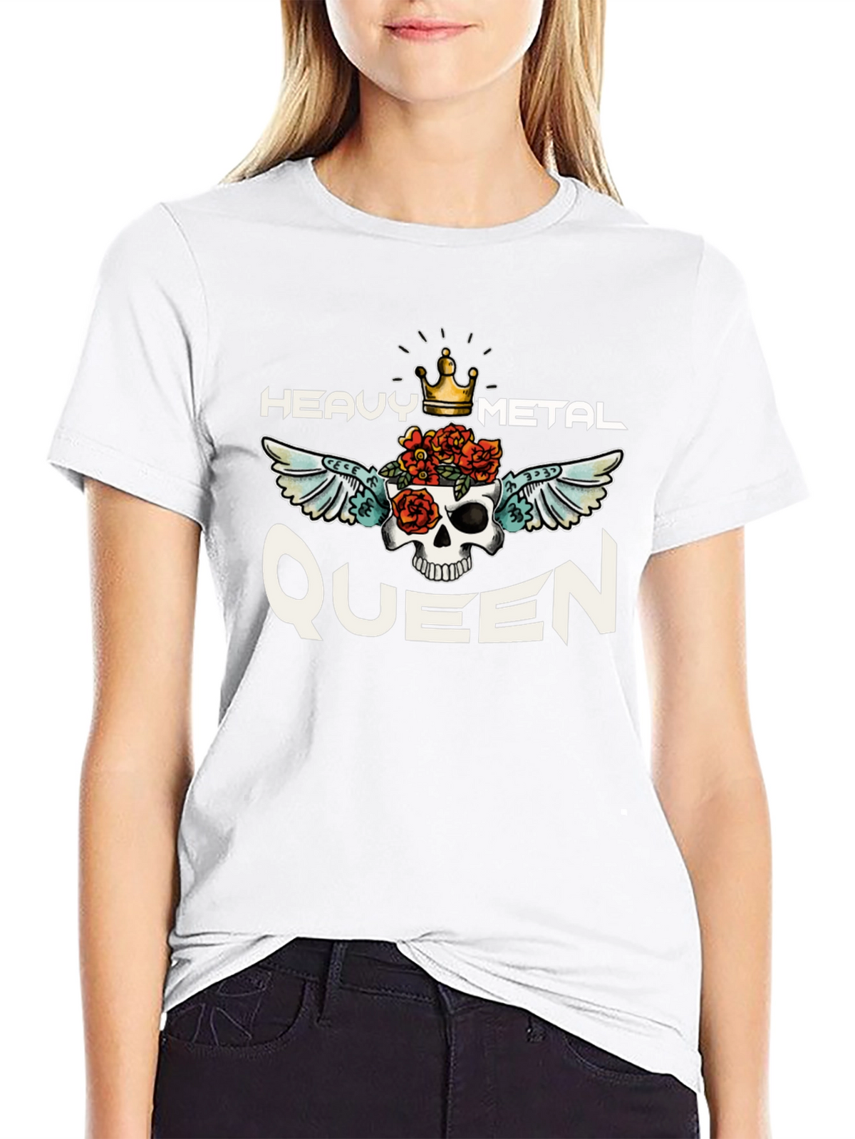 Heavy Metal Queen Graphic Tee - Black Unisex T-Shirt