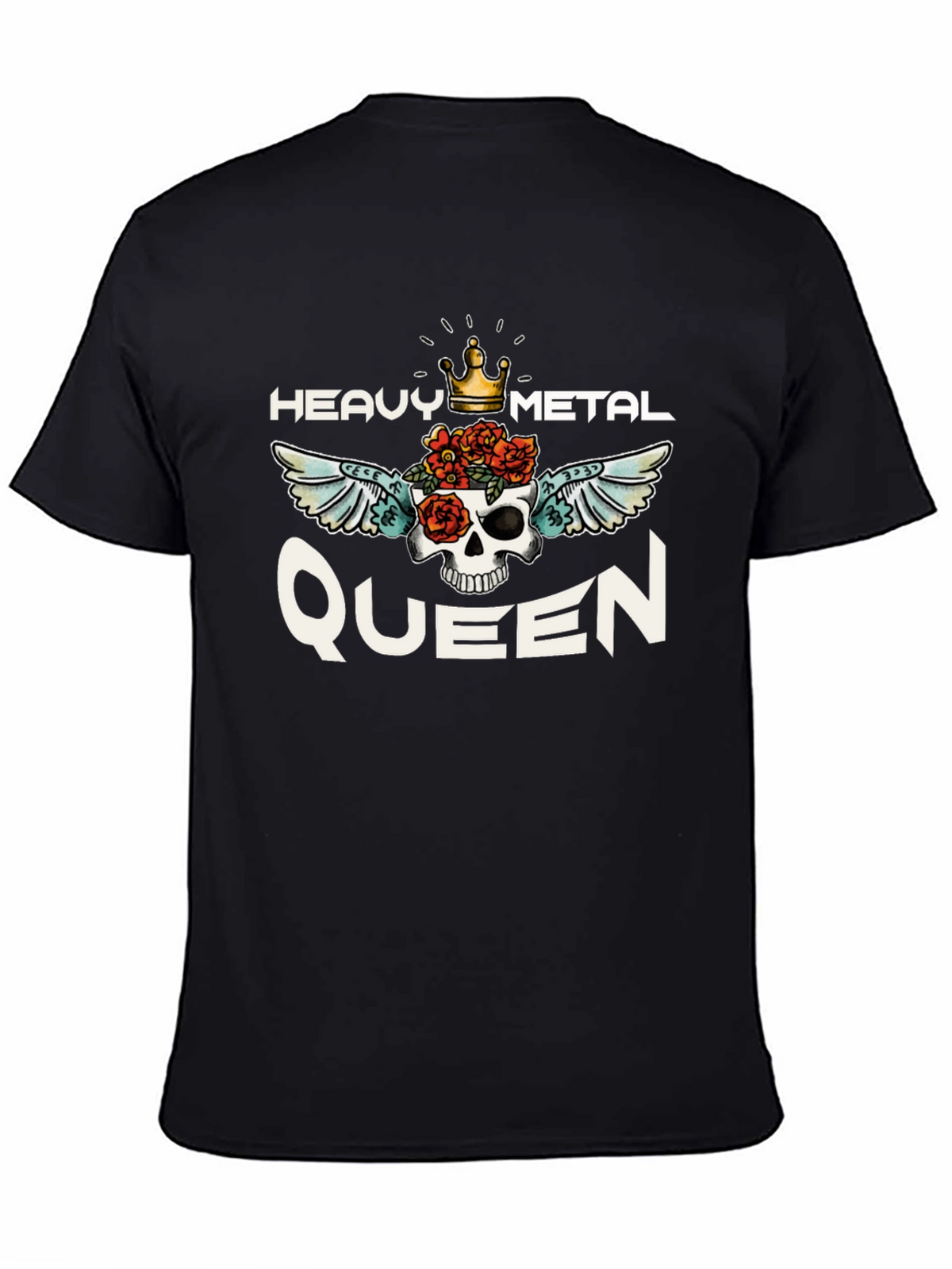 Heavy Metal Queen Graphic Tee - Black Unisex T-Shirt