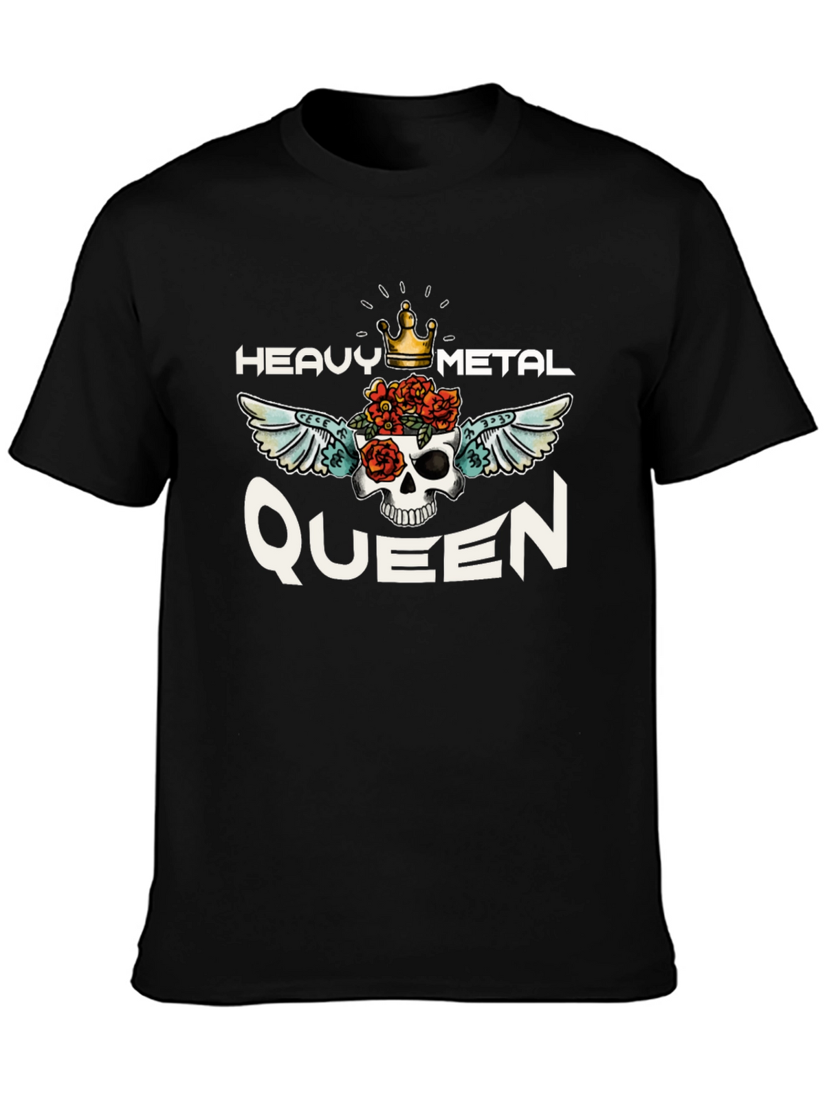 Heavy Metal Queen Graphic Tee - Black Unisex T-Shirt