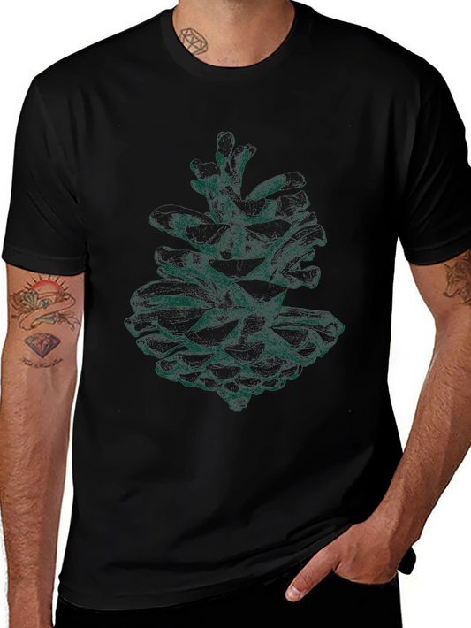 Pine Cone Graphic T-Shirt - Nature Inspired Tee
