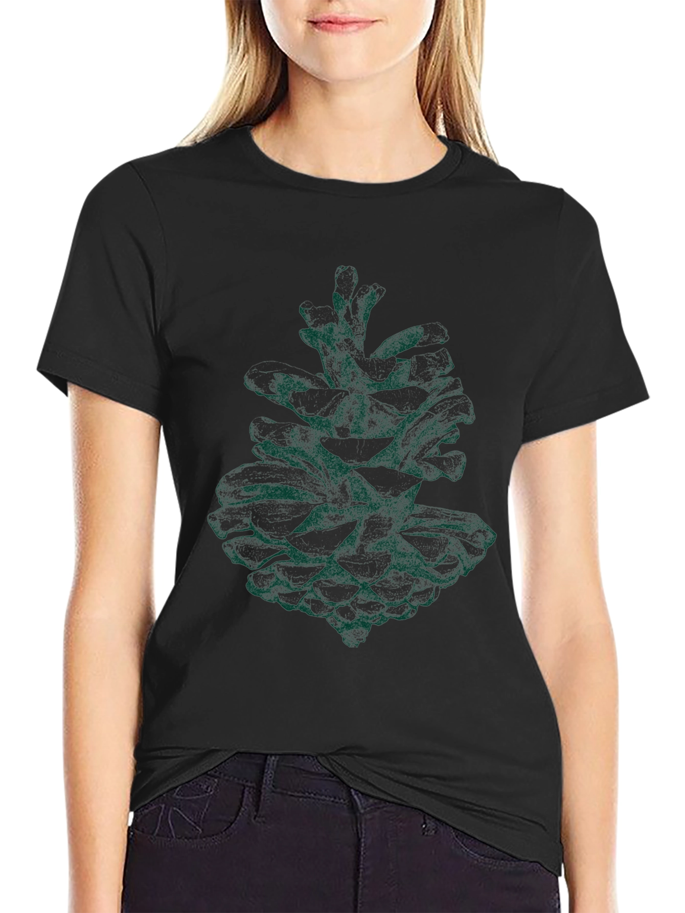 Pine Cone Graphic T-Shirt - Nature Inspired Tee