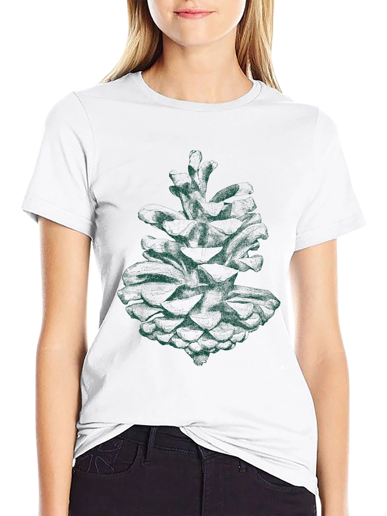 Pine Cone Graphic T-Shirt - Nature Inspired Tee