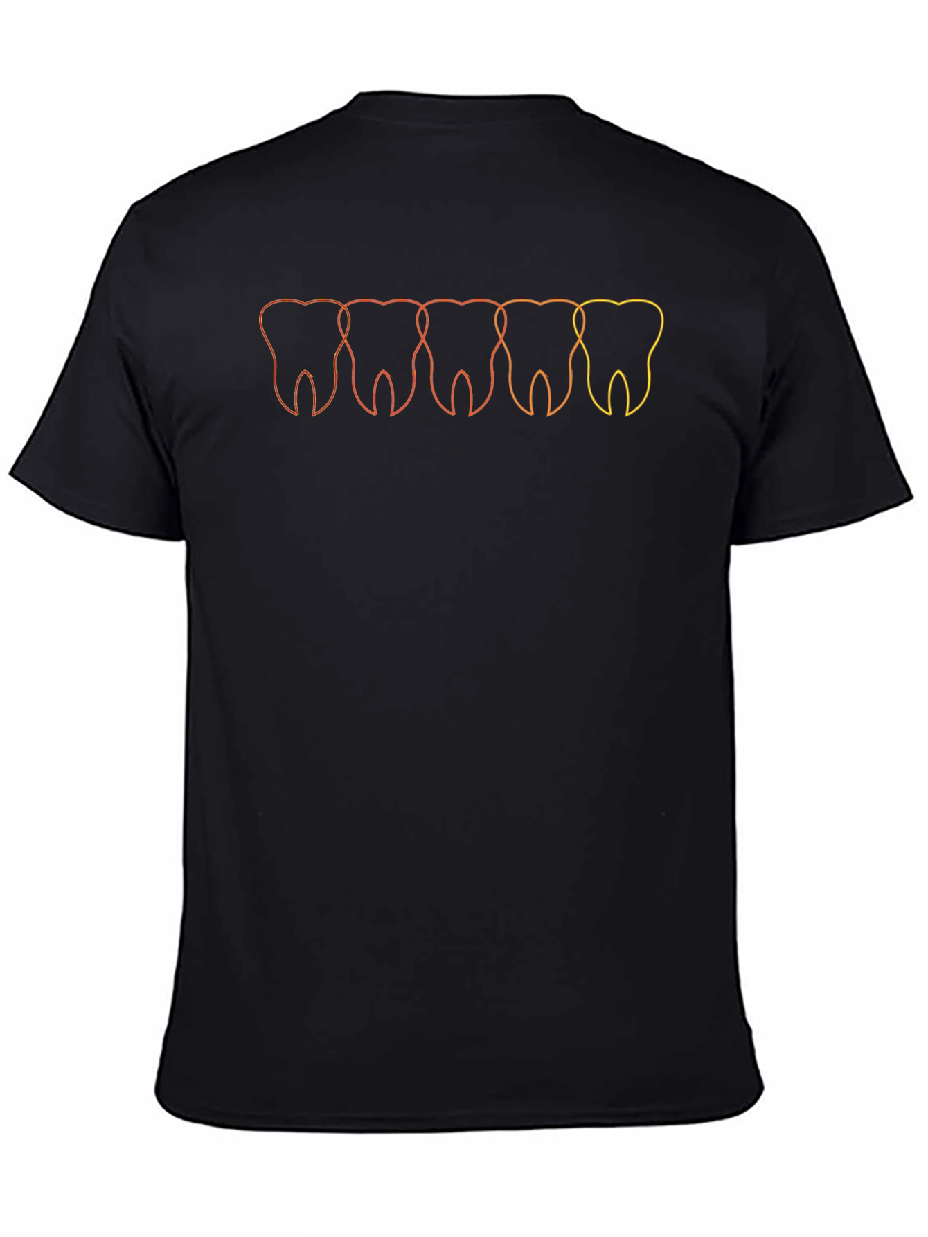 Dental Line Art Black T-Shirt