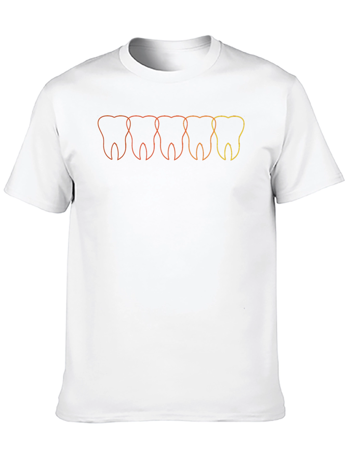 Dental Line Art Black T-Shirt