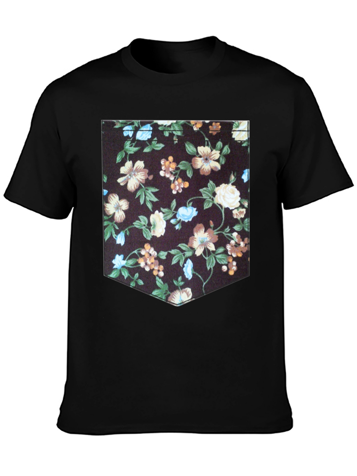 Floral Pocket Print T-Shirt