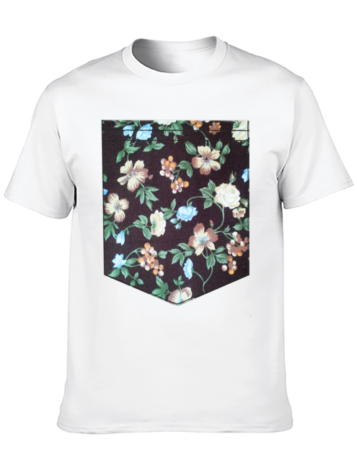 Floral Pocket Print T-Shirt