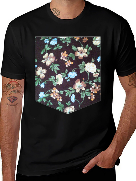 Floral Pocket Print T-Shirt