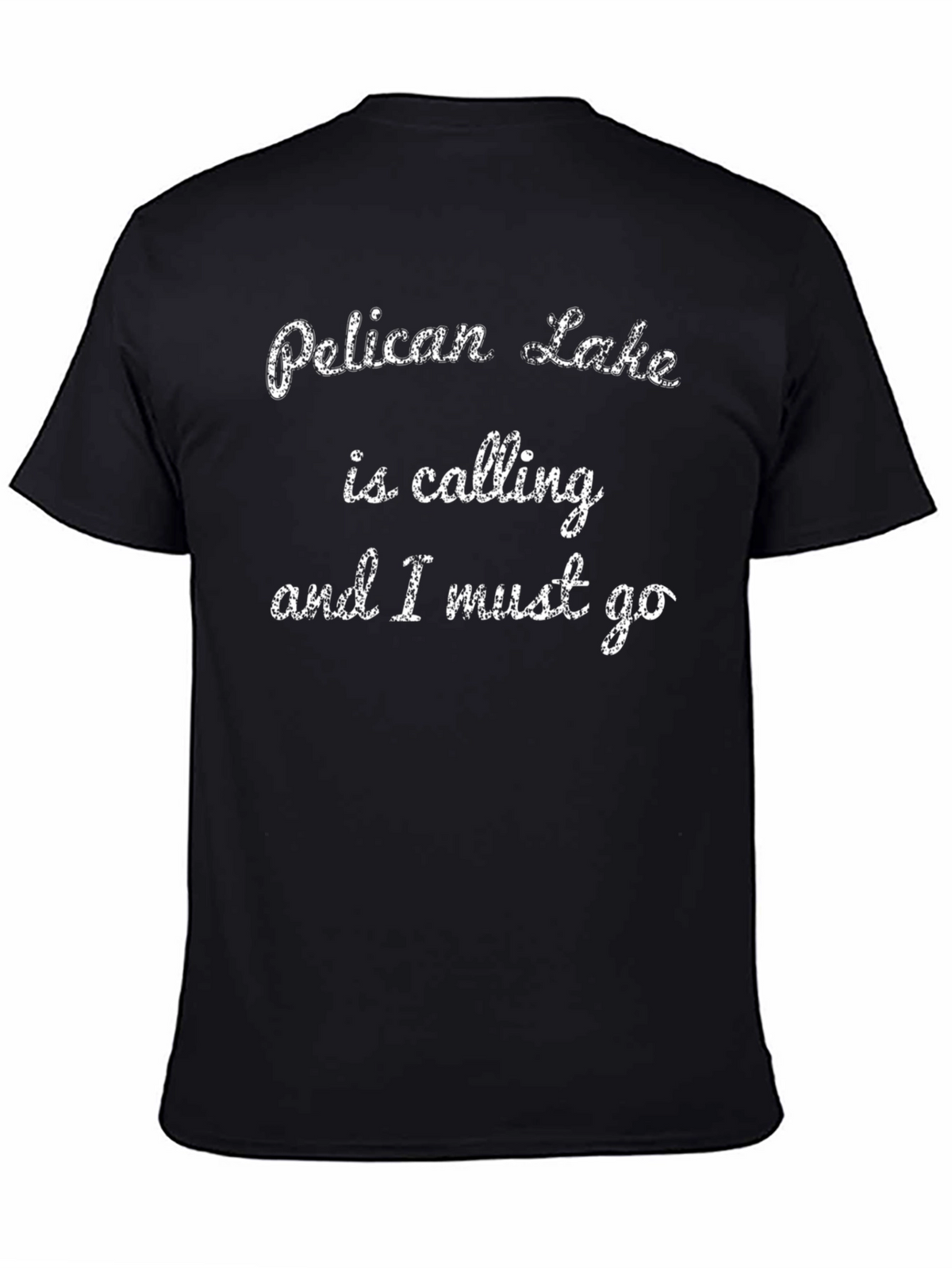 Pelican Lake Calling Black T-Shirt