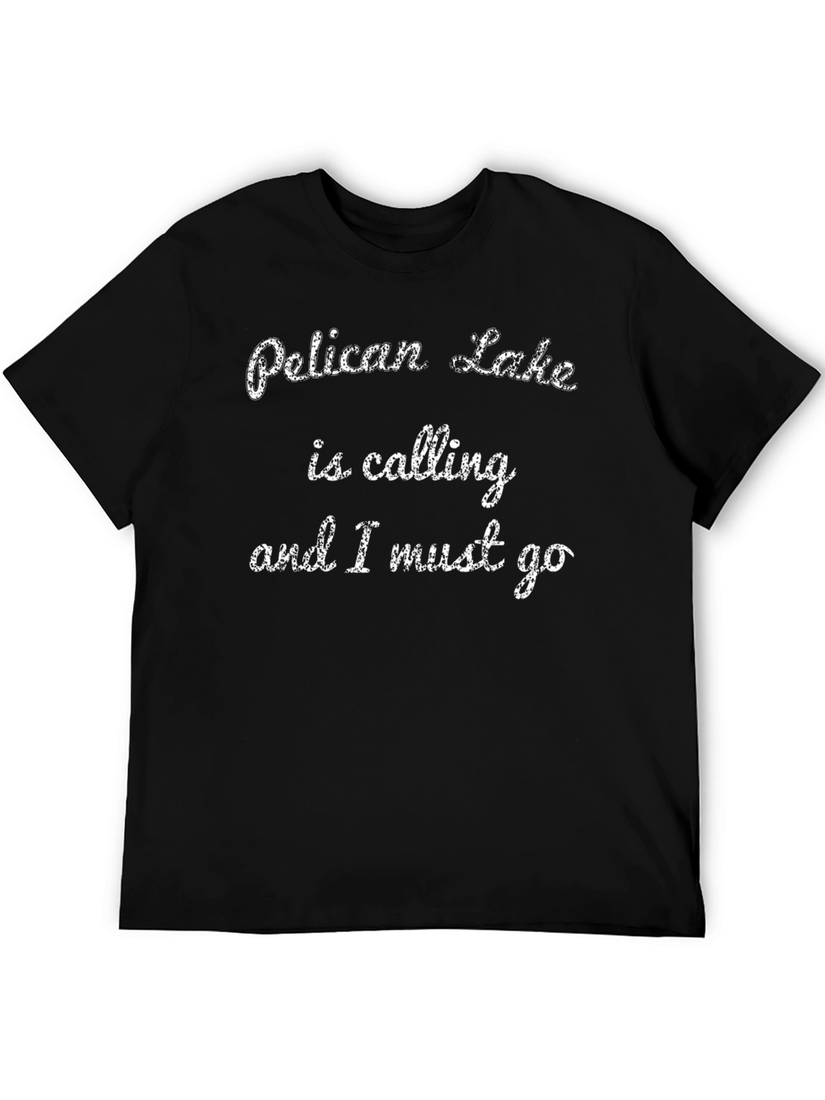 Pelican Lake Calling Black T-Shirt