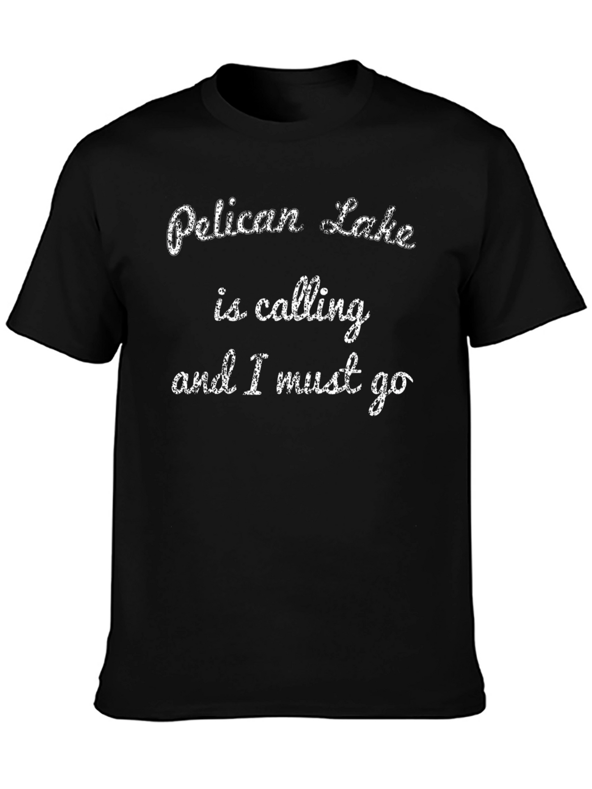 Pelican Lake Calling Black T-Shirt