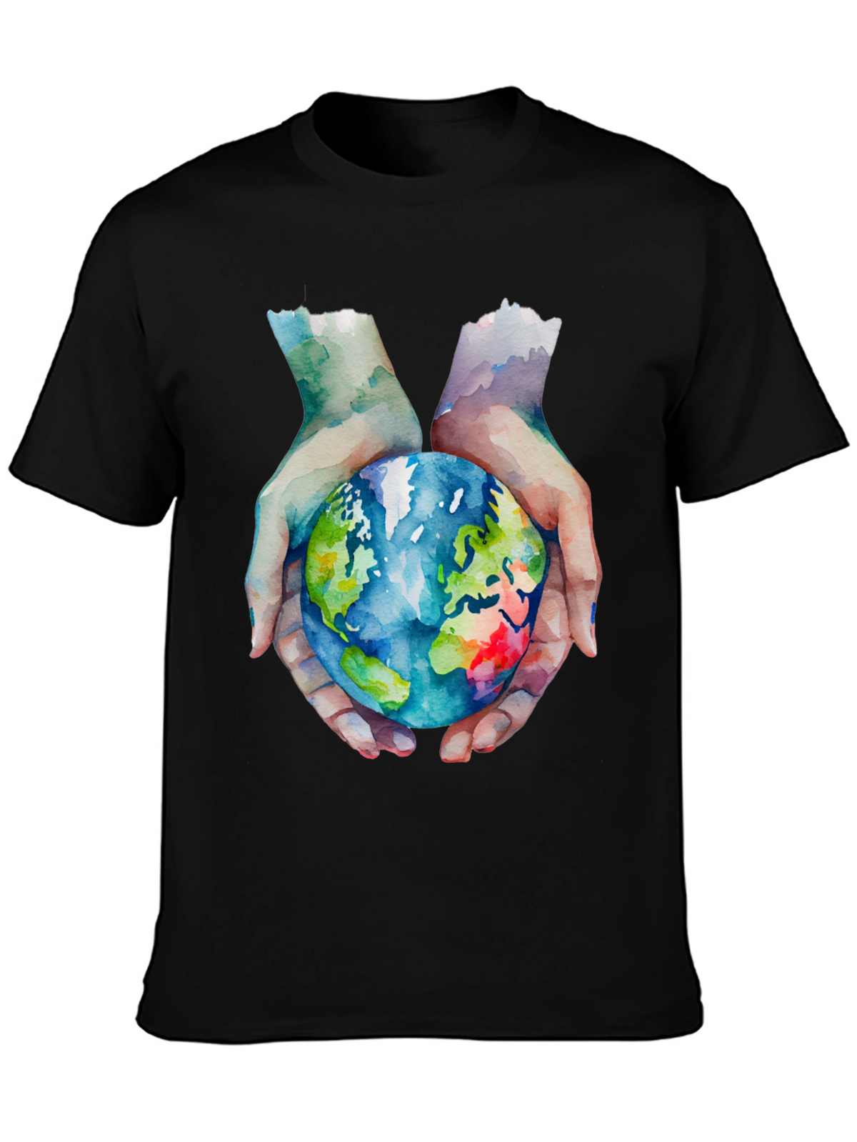 Earth in Hand Graphic T-Shirt