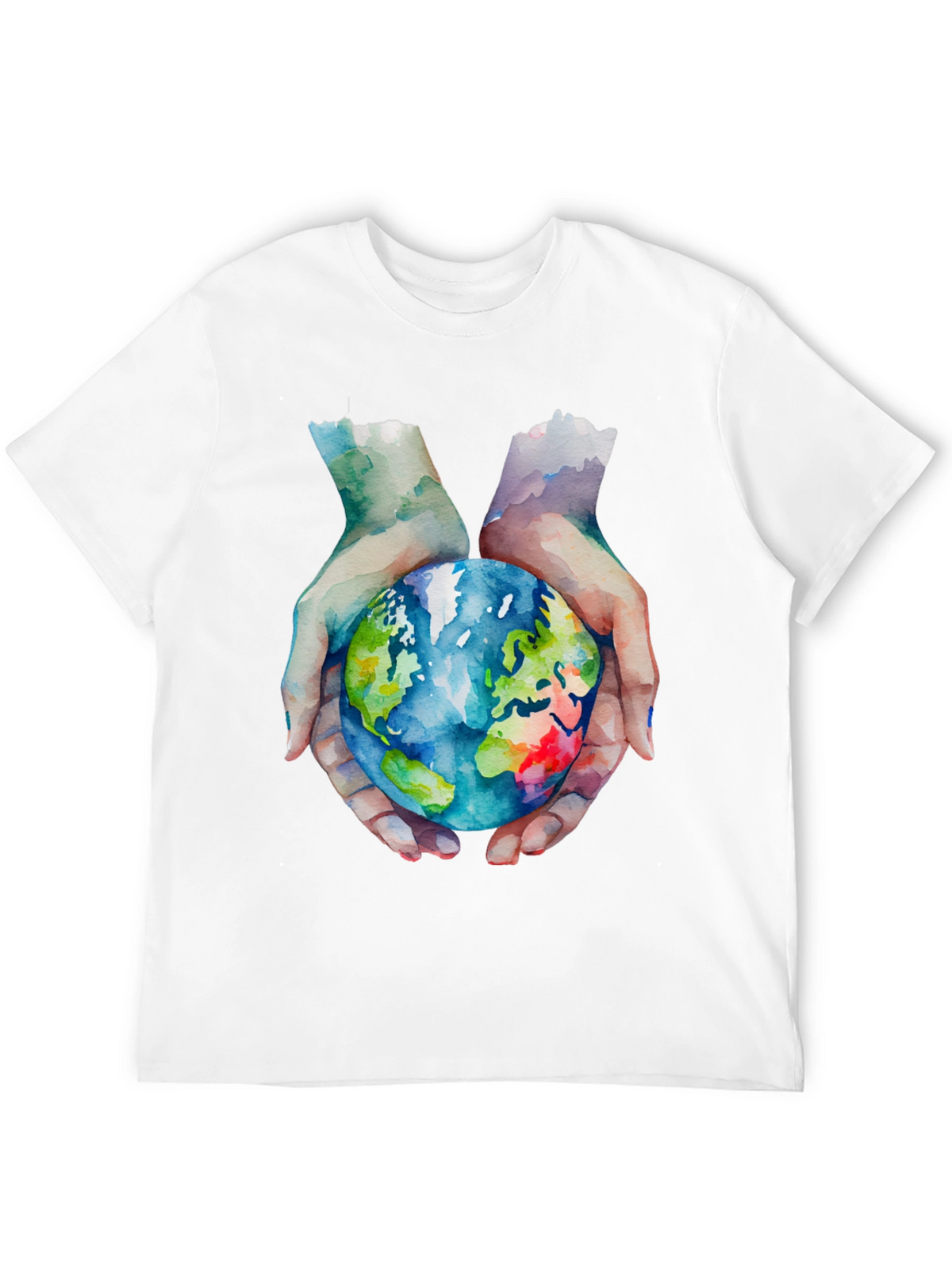 Earth in Hand Graphic T-Shirt