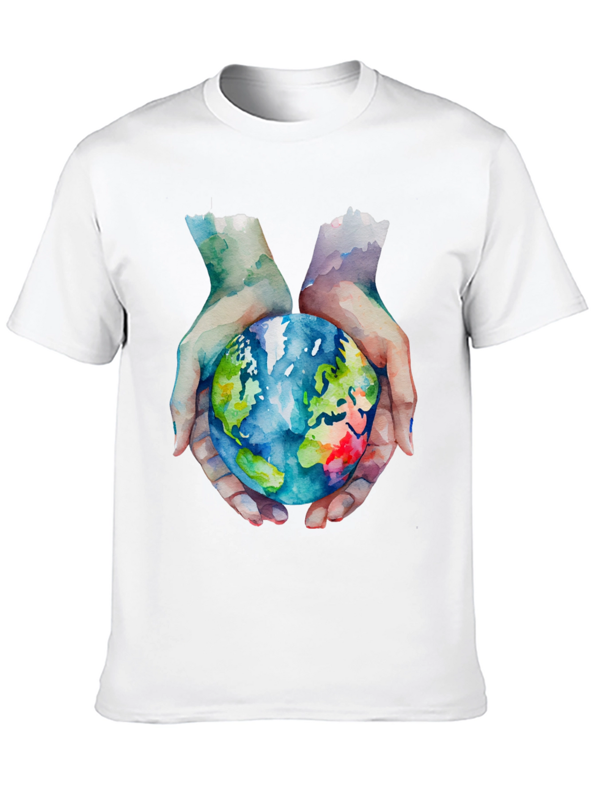 Earth in Hand Graphic T-Shirt