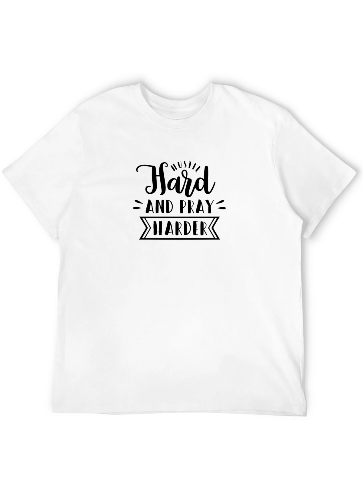 Hustle Harder Black Tee