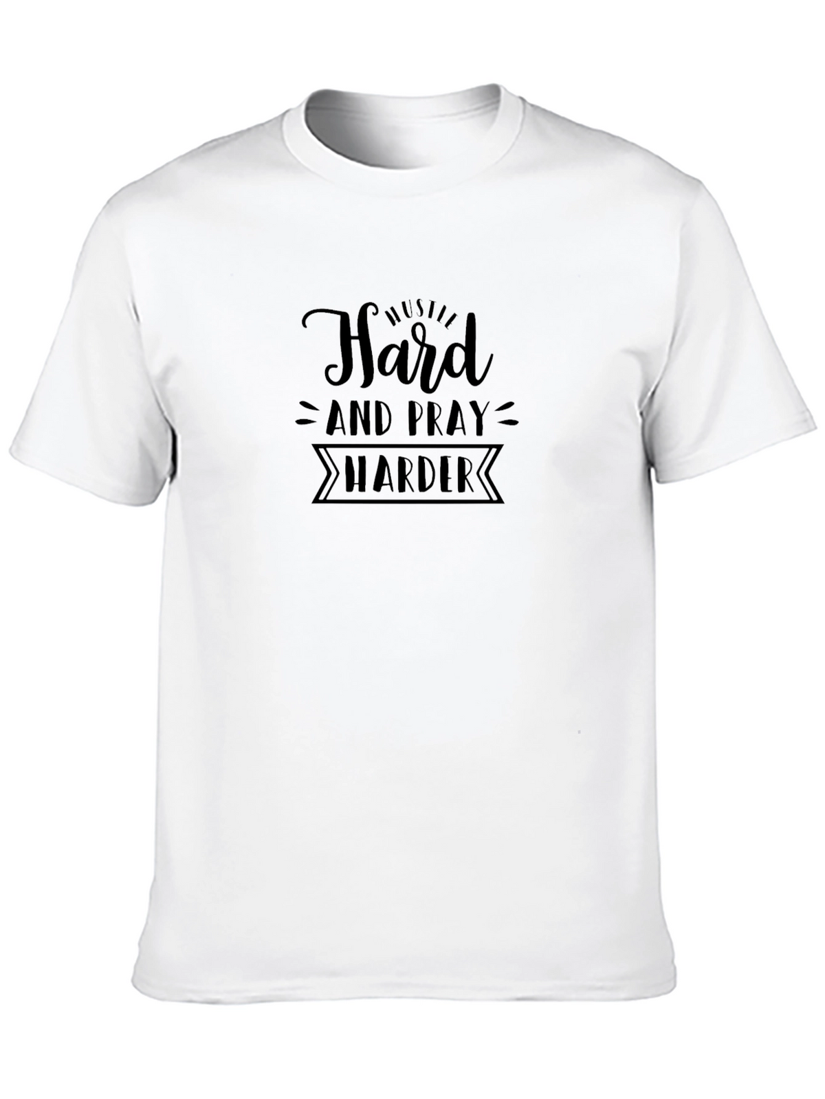 Hustle Harder Black Tee