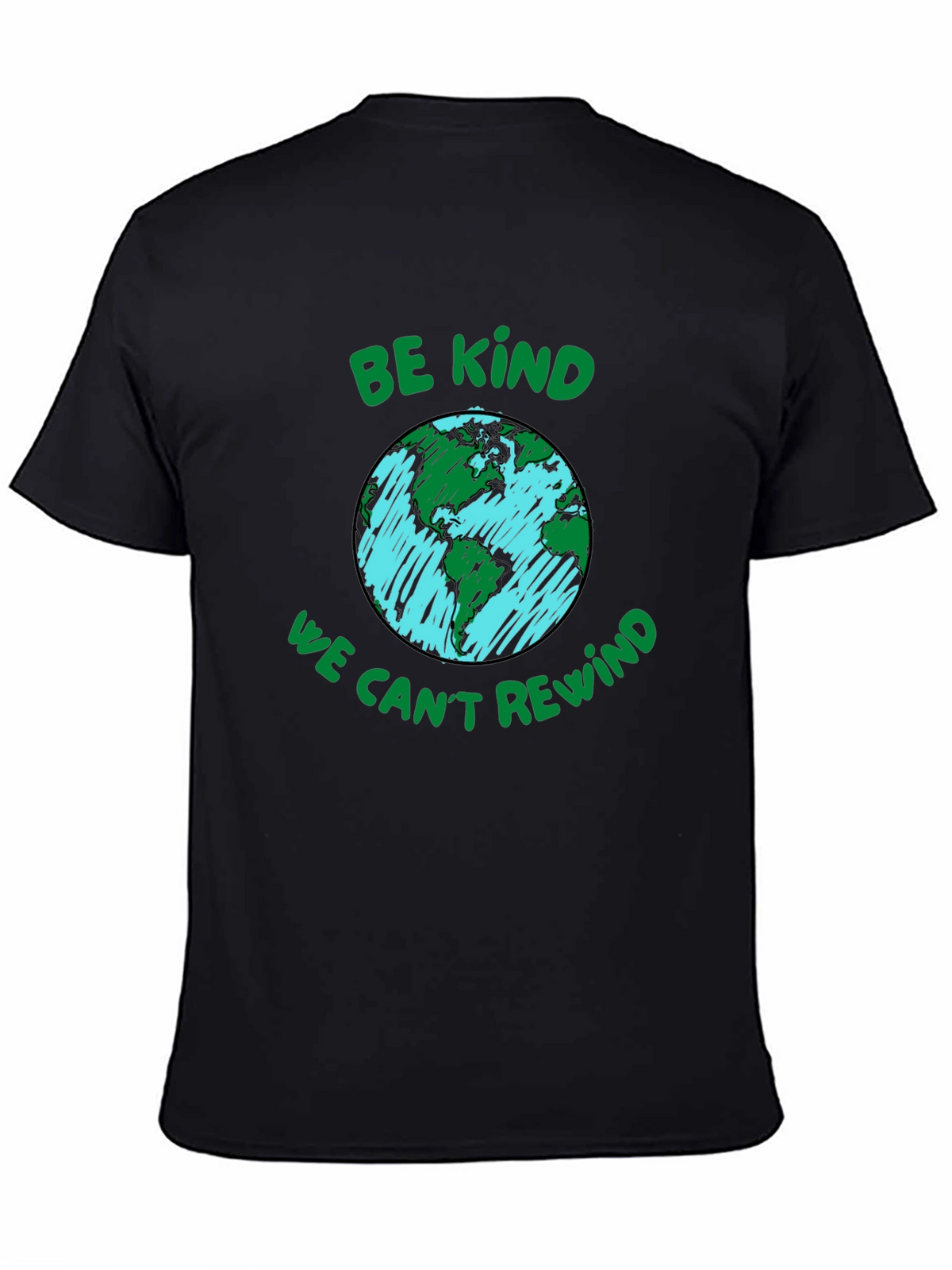 Eco-Friendly Graphic Tee: Be Kind Protect Our Planet