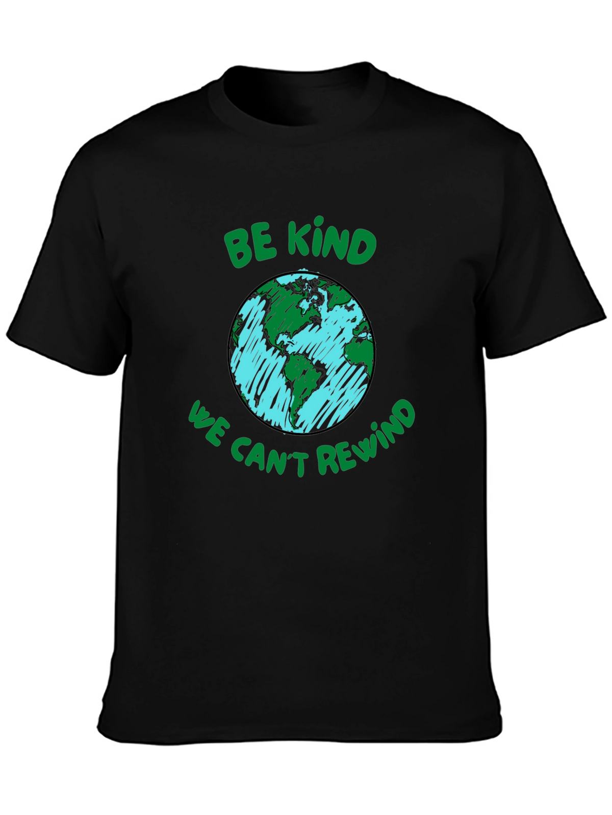 Eco-Friendly Graphic Tee: Be Kind Protect Our Planet