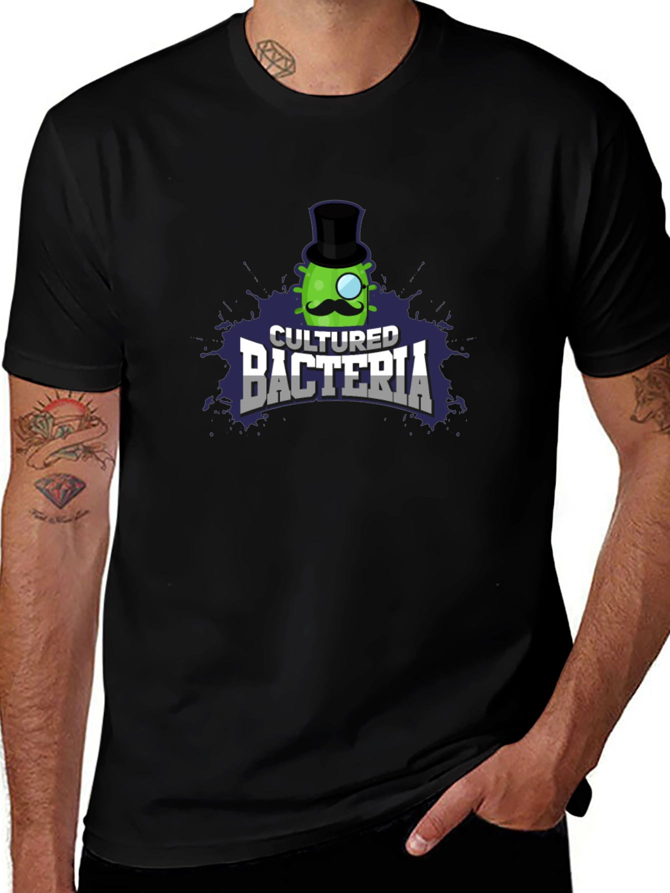 Cultured Bacteria Black T-Shirt